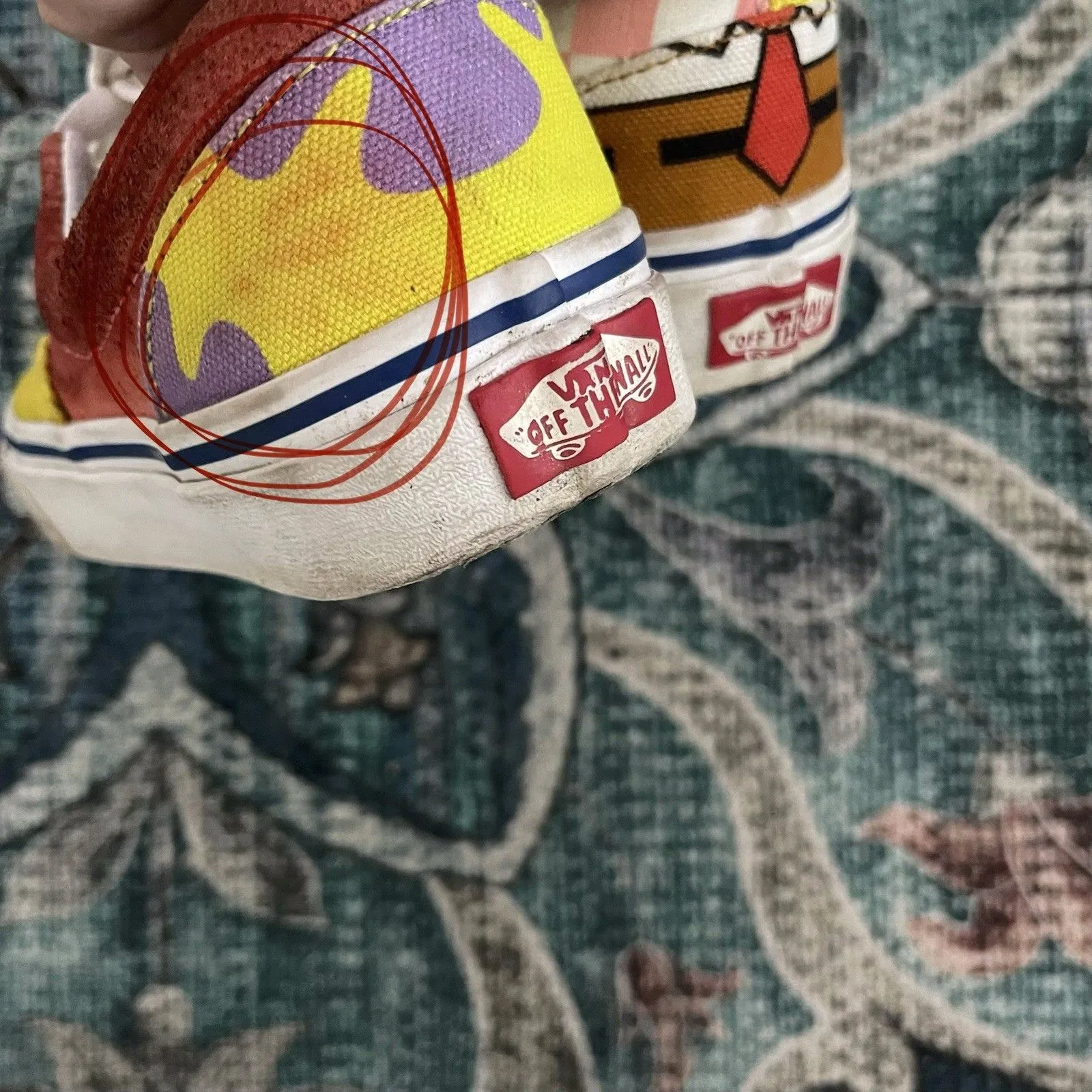 VANS SpongeBob SquarePants x Era Best Friends Sz Sz 5 Womens Limited Edition - Image 8