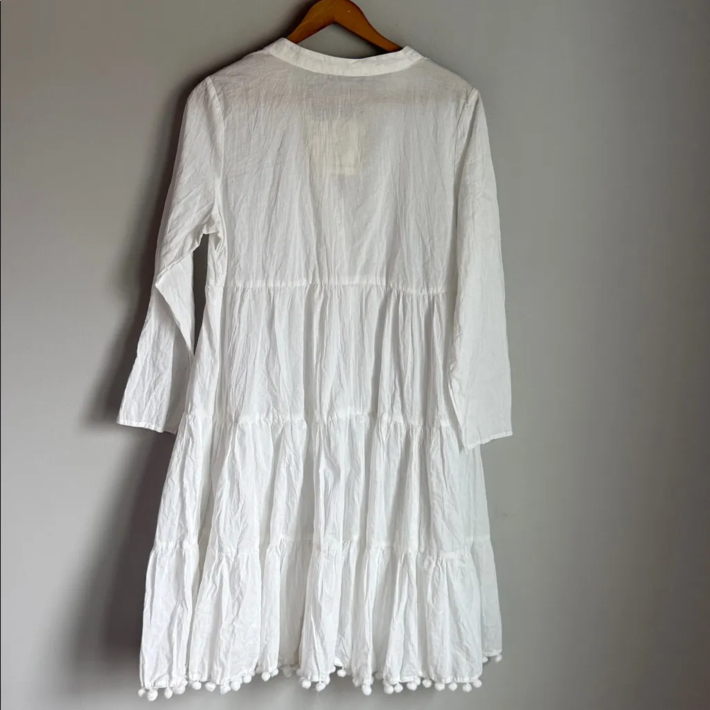 NEW Dress Addict cotton tiered dress XS White - Image 2
