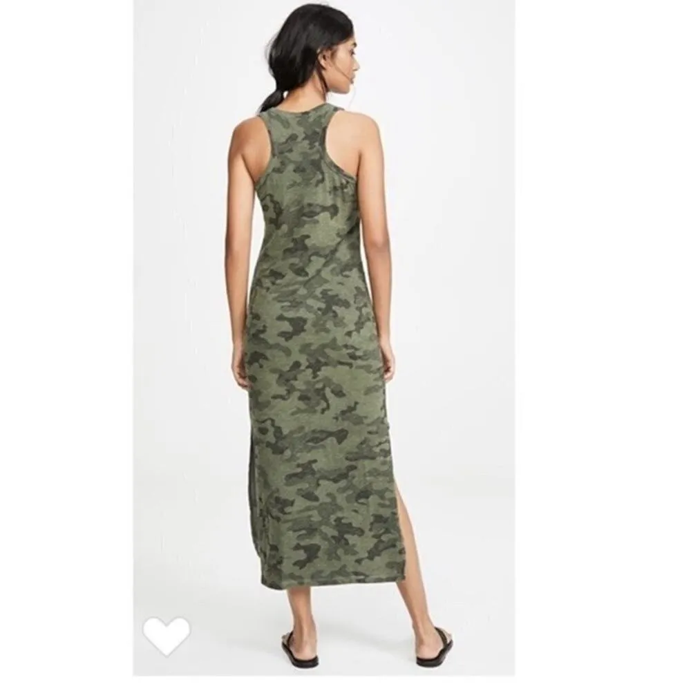 Sundry Camo Tank Sleeveless Racerback Olive Maxi Dress Size 0 - Image 3