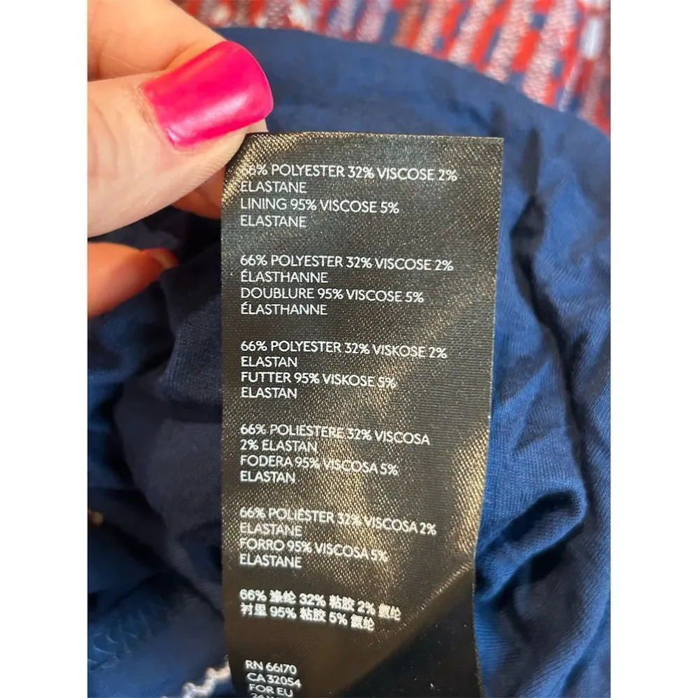 Maeve Anthropologie Carolina Knit Pencil Skirt XL Multicolor Geometric Midi - Image 13