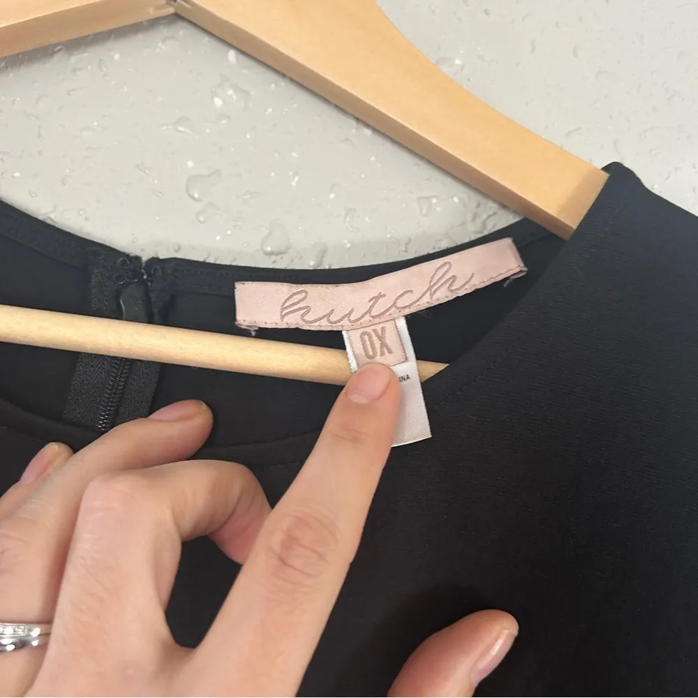 Hutch Black Pink Colorblock Mini Dress Fit N Flare Casual Formal 0X - Image 3