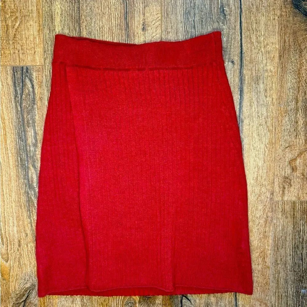 Free People Mod Wrap Skirt in Wine - Image 9