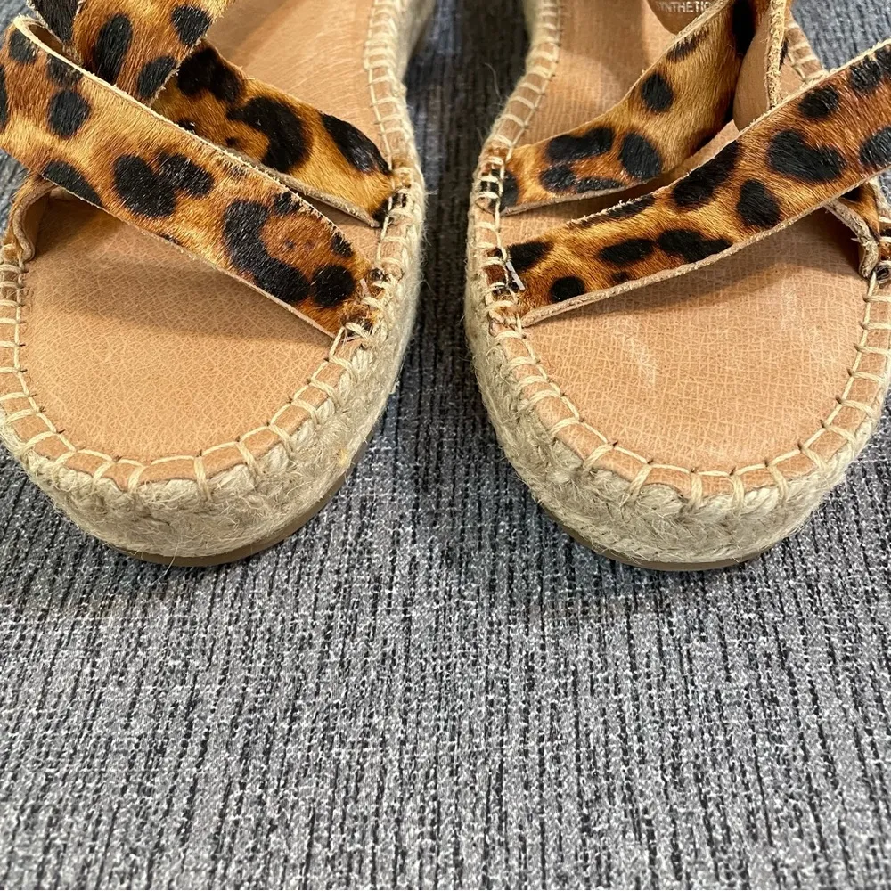 Madewell Asymmetrical Espadrille Sandals in Calf Hair - Image 6