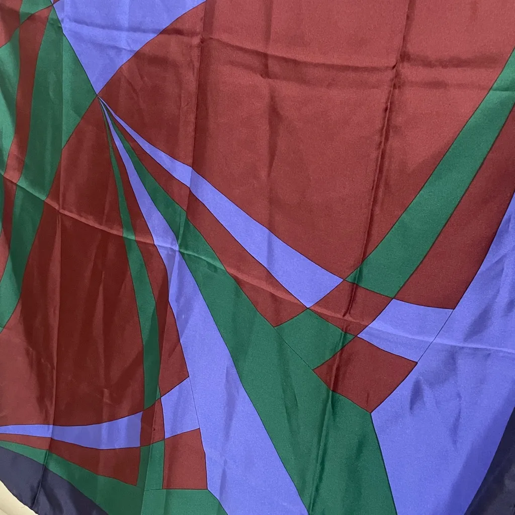 Valentino Abstract Silk Scarf - Image 2