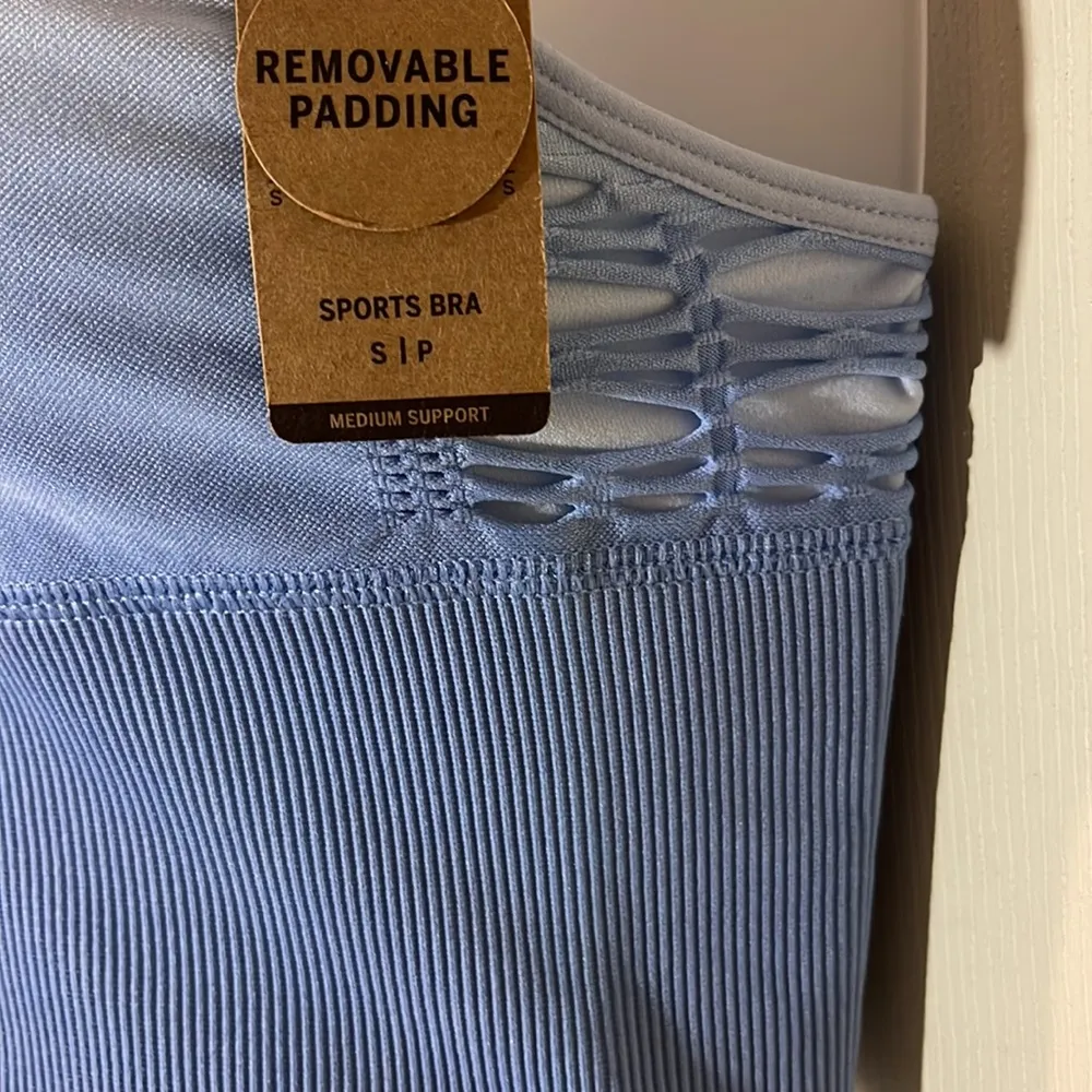 PINK Victoria's Secret Purple-Blue Ombre Racerback Seamless Sports Bra NWT Small - Image 8