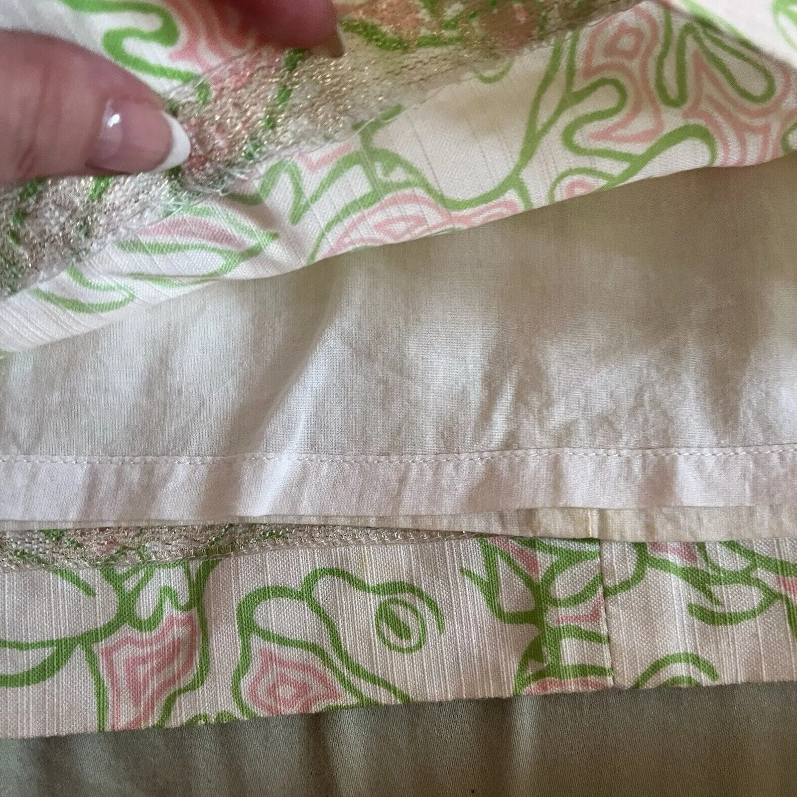 Lilly Pulitzer Originals Pink Green Frogs Roslyn Lilly Pad Size 2 Lined Limeade - Image 5