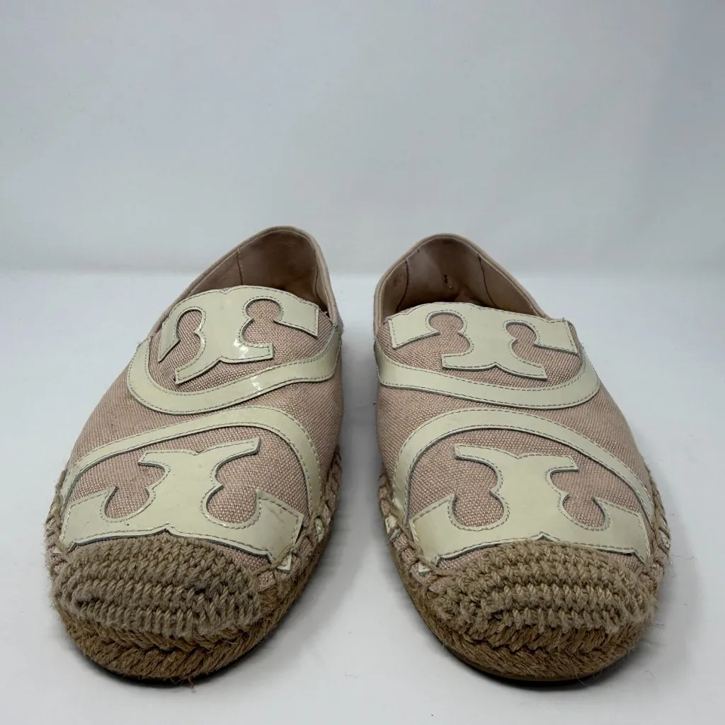 Tory Burch Poppy Espadrilles Flats Shoes Women's 9.5M Pink Designer Preppy Chic - Image 6