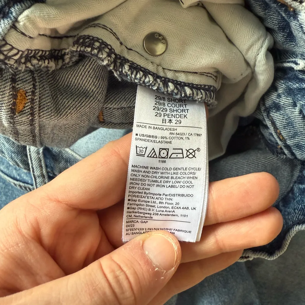 Gap Light Blue Mid-Rise 90's Loose Vintage Style Jeans Women's Size 8s 29 Waist - Image 7