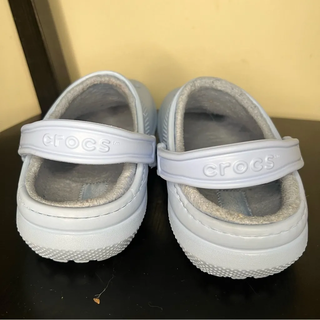 CROCS unisex CLASSIC LINED CLOG 2BLUE CALCITE size W6 us M4 us - Image 7