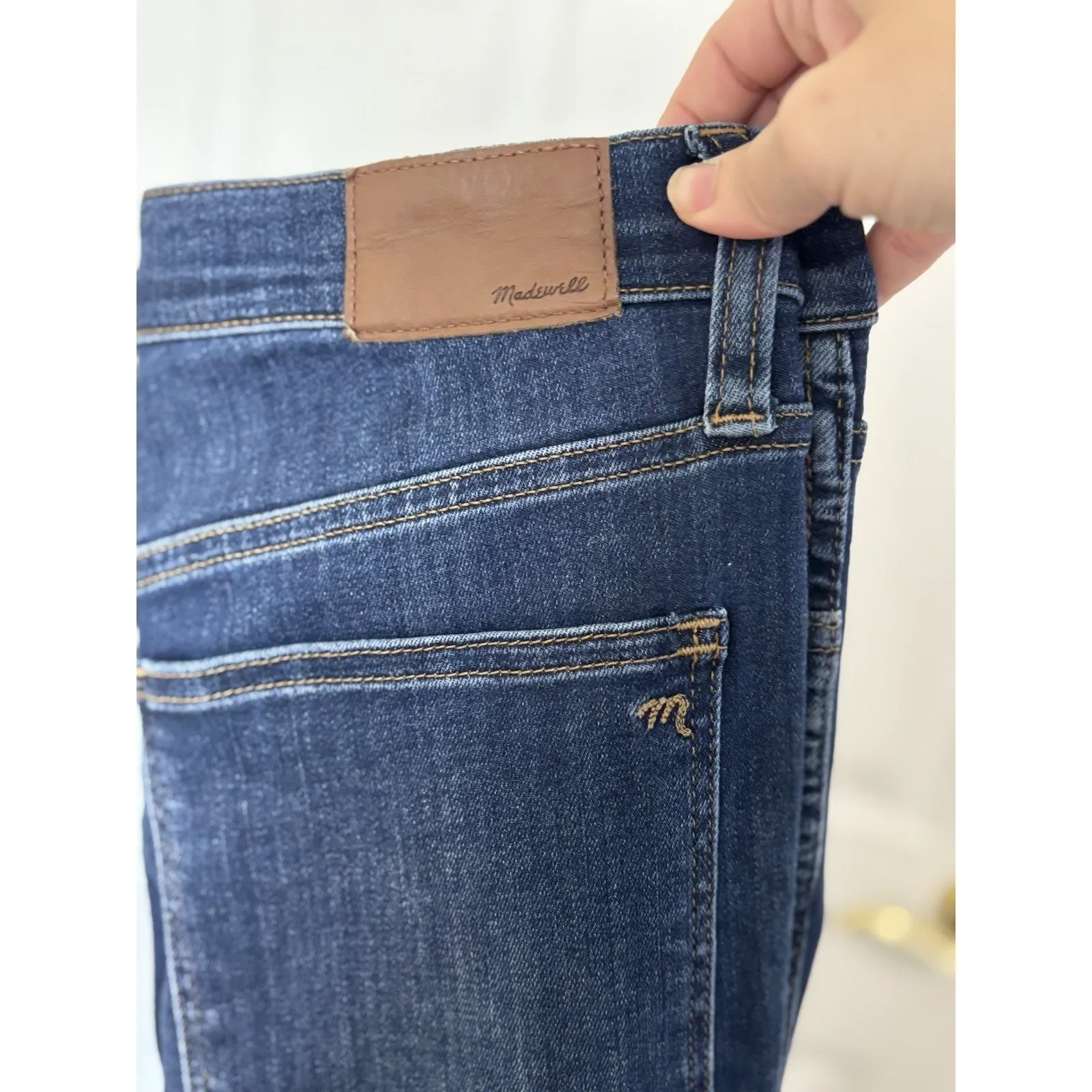 Madewell 10” High-Rise Skinny Dark Wash Jeans Size 28 - Image 4
