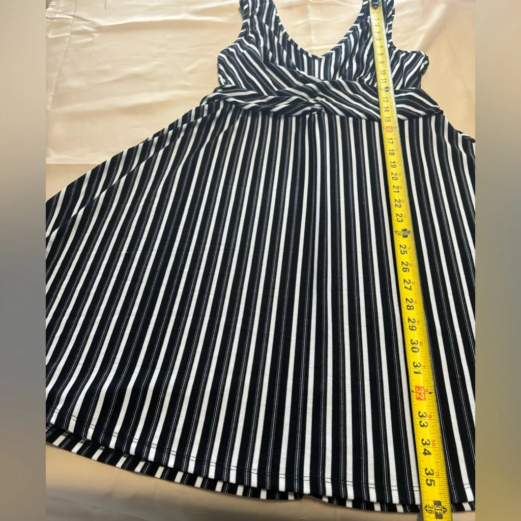 Candies Black & White Striped Knee-Length‎ Dress - Image 10