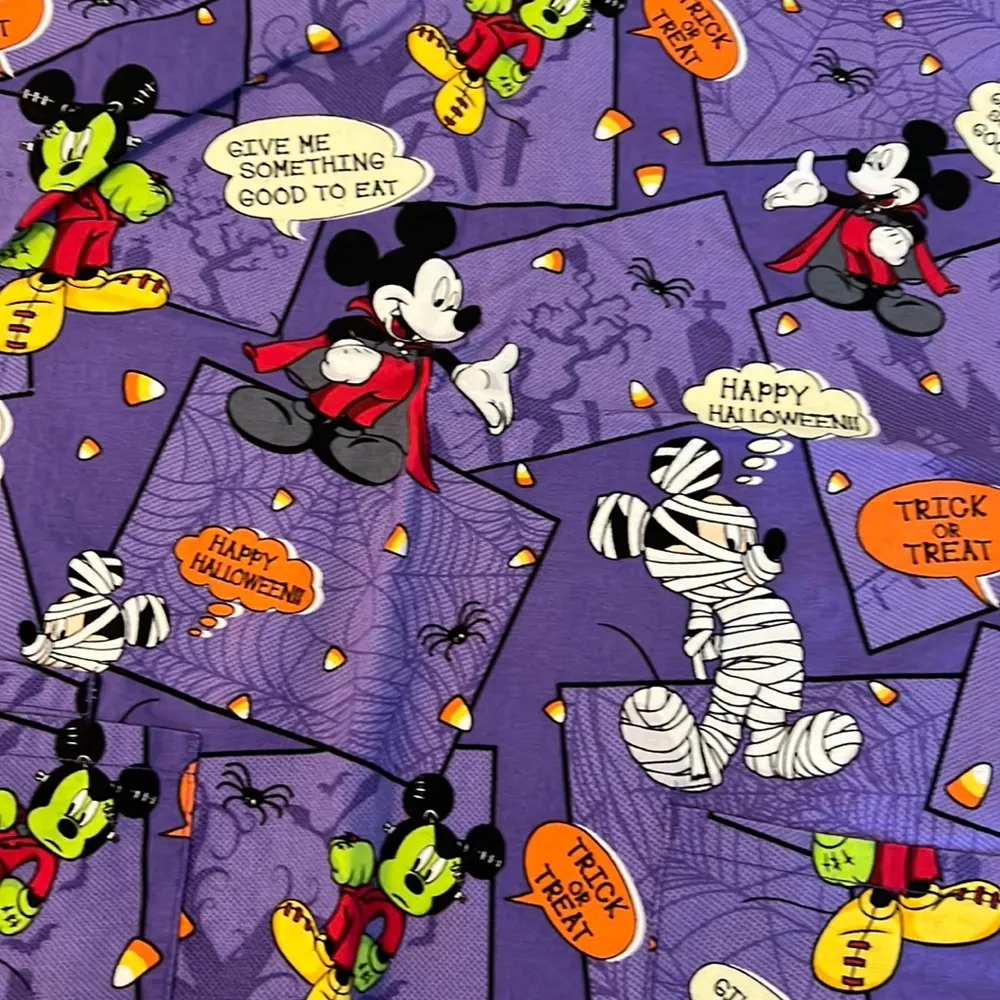 Disney Mickey Mouse Halloween scrub top - Image 2