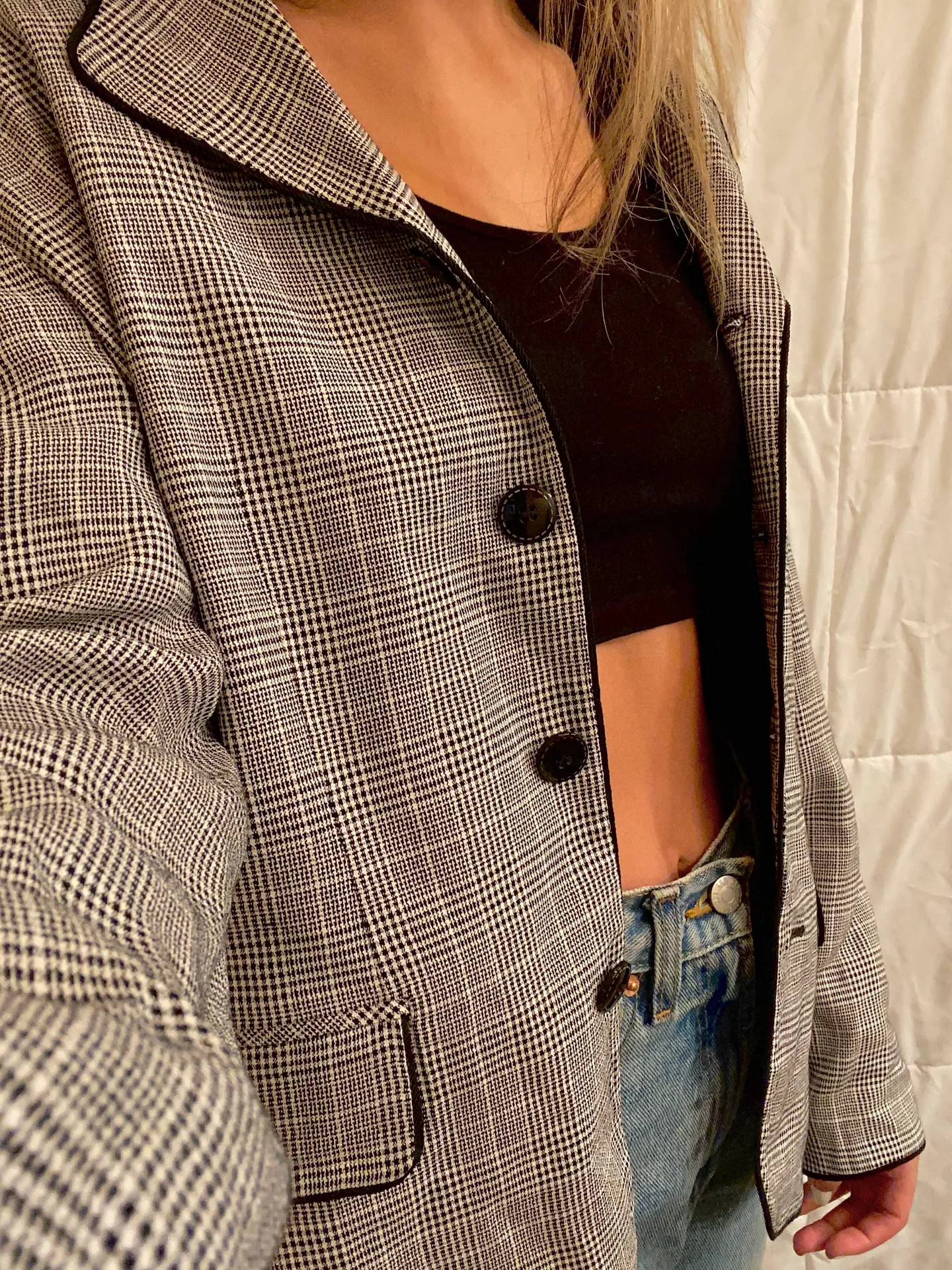 EXPRESS Plaid Blazer - Image 4