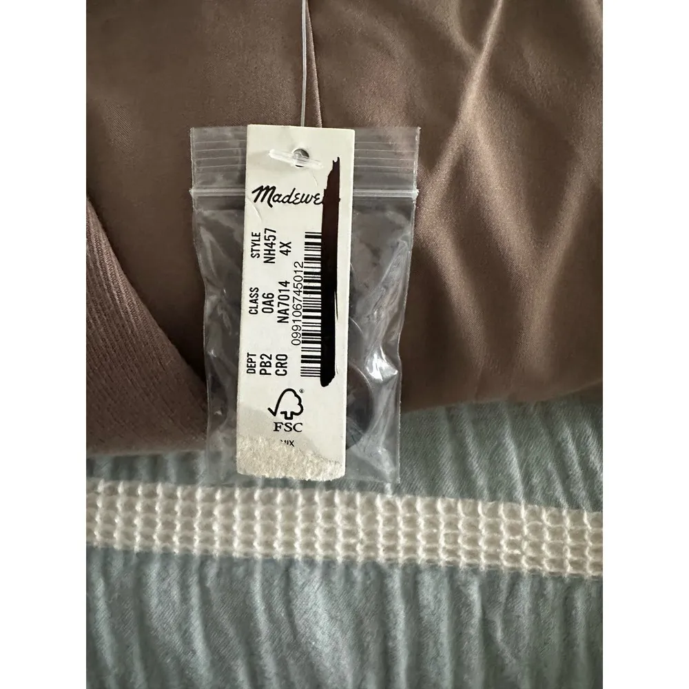 Madewell Plus Drapeweave Caldwell Double Breasted Blazer Castle Rock Tan 4X - Image 5