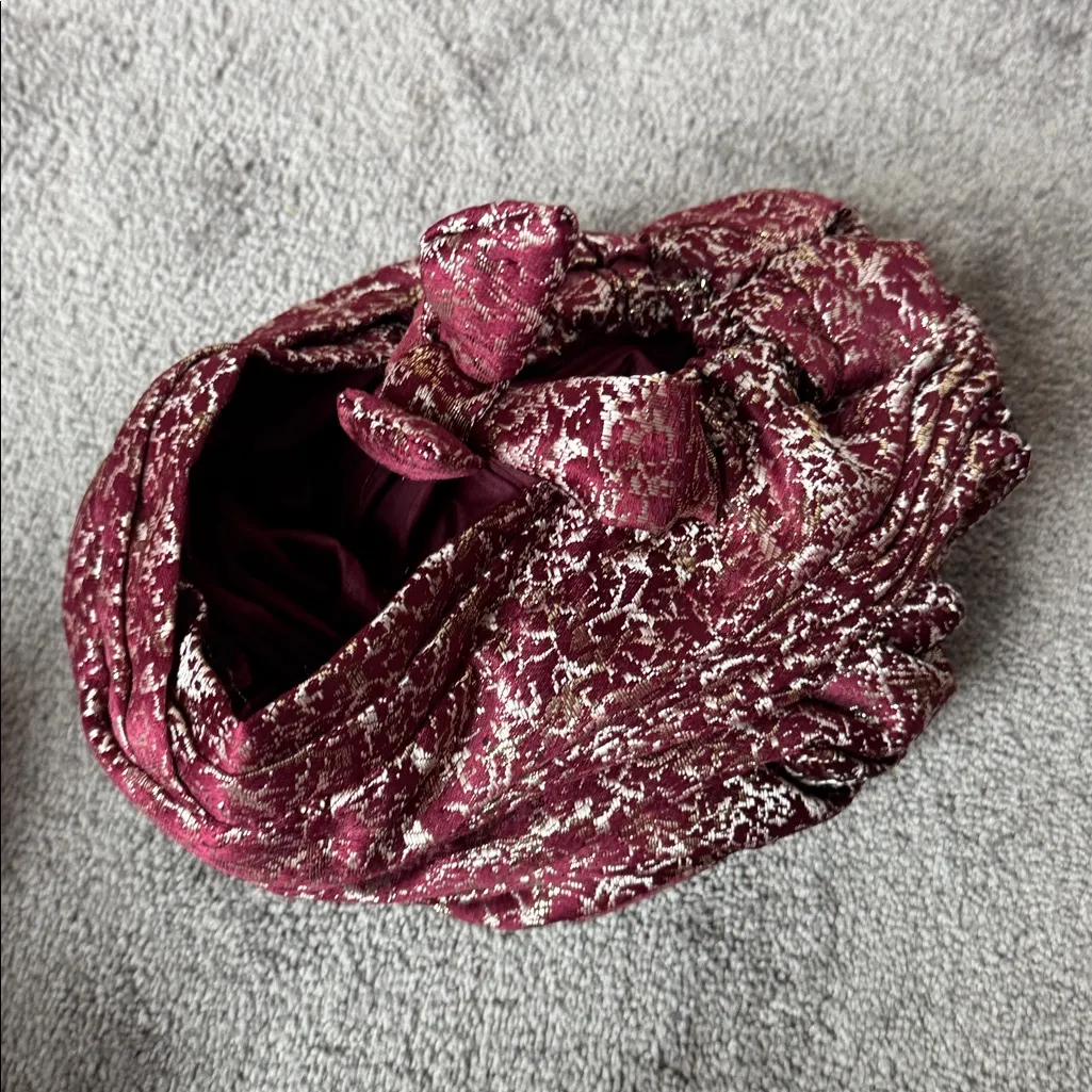 Burgundy African Turban - Image 6