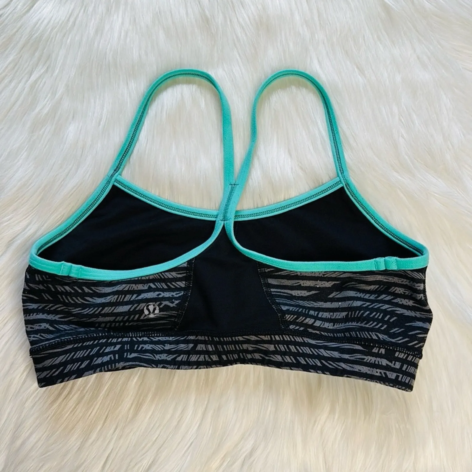 Lululemon Slate Black Bali Breeze Flow Y Bra - Image 3