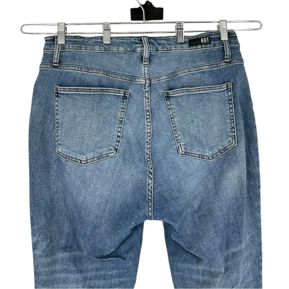 Kut From the Kloth Rachael High Rise Mom Jean size 14W Ab Fab Cropped Ankle - Image 6