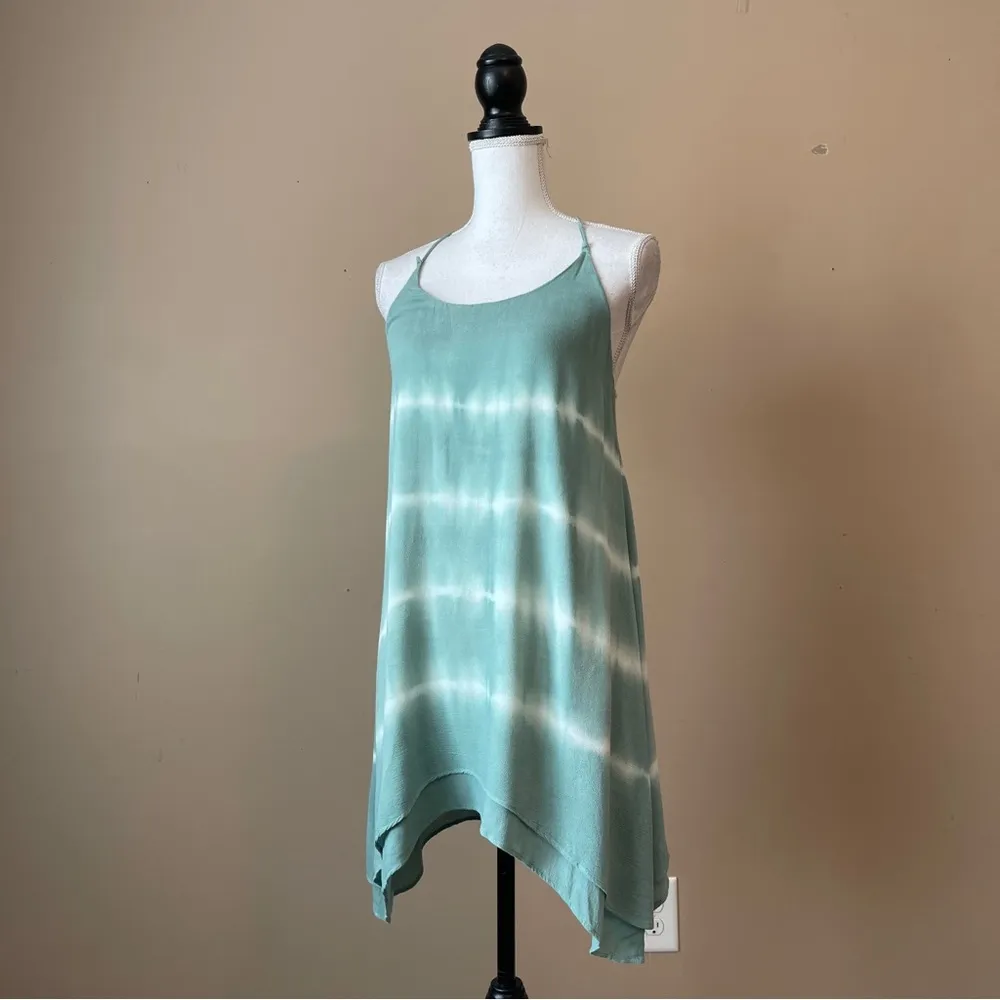 BISHOP + YOUNG | Green Tie Dye Tunic Tank Top Sz XS - Image 2