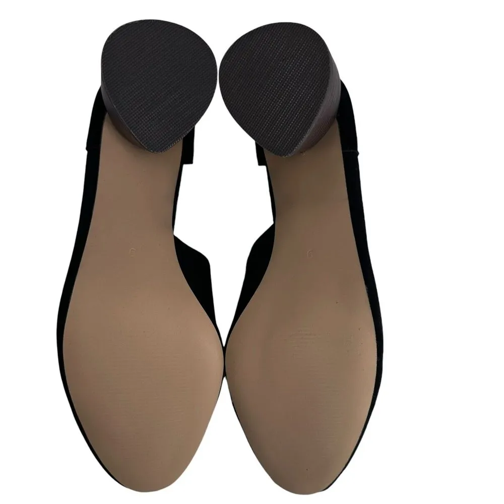 Sbicca Volin Women's Black Suede Block Heel‎ Shoes 9 M Black - Image 6