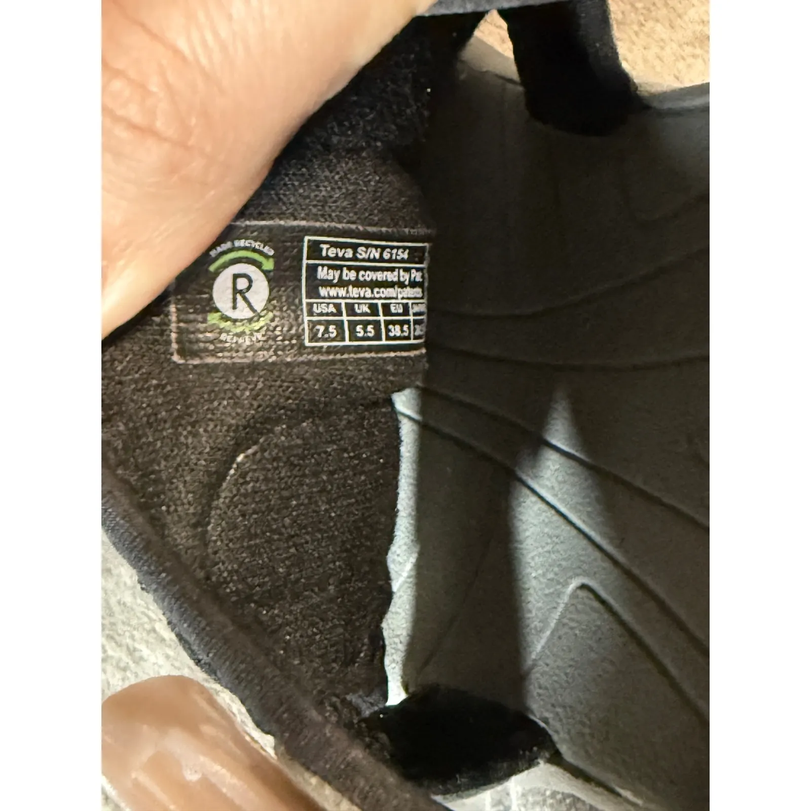 Teva Omnium Sport Sandal Size 7.5 Women Gray Purple Hiking Outdoors Adjustable - Image 6