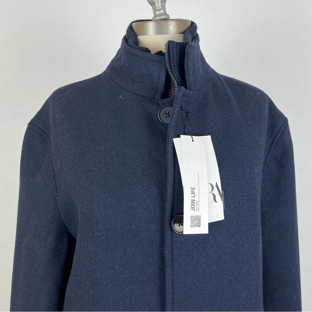 Navy Blue Pea Overcoat NWT - Image 3