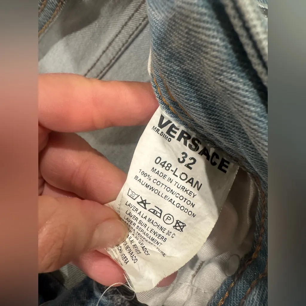 Versace Light Blue Denim Jeans - Image 7