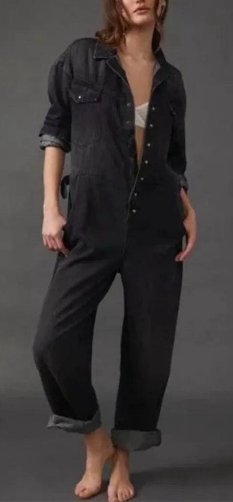 Lipsy Painter’s Coverall Jumpsuit S Black - Image 2