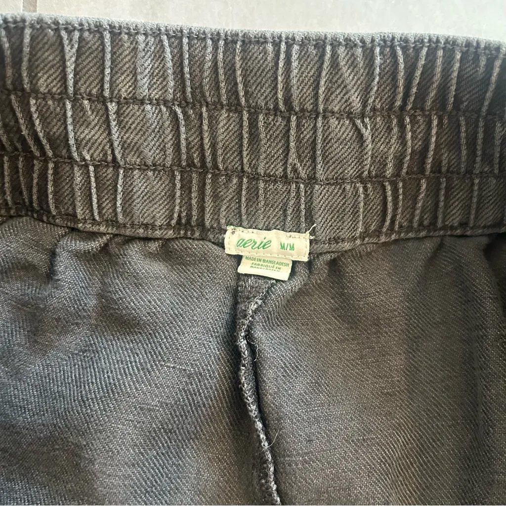 Aerie High-Waisted 3 Button Short in Smoked Grey - Image 3