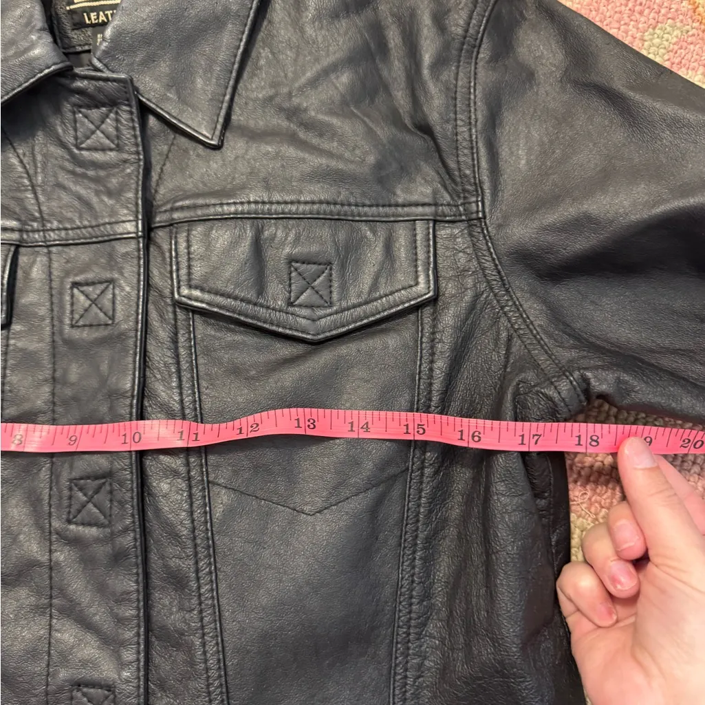 Vintage y2k Rue21 100% leather jacket size M Size M - Image 6