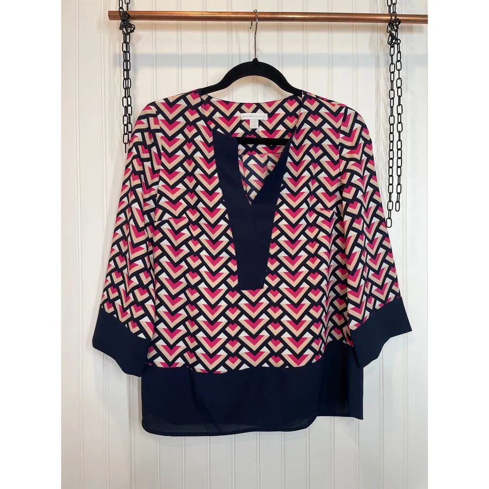 New York Co & H&M White Floral Top & Red Pullover Blouse Bundle Womens Size XS - Image 2