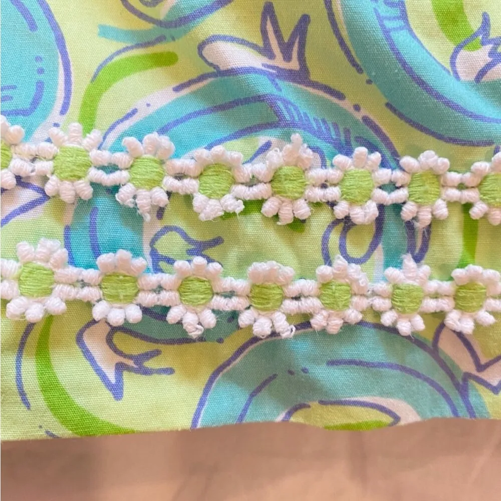 LILLY PULITZER Vintage White Label
Leaping Lizards Mini Skirt Lined Size 10 - Image 3