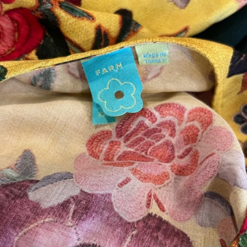 Farm Rio Sunlit Floral Maxi Wrap Dress Size XS - Image 8