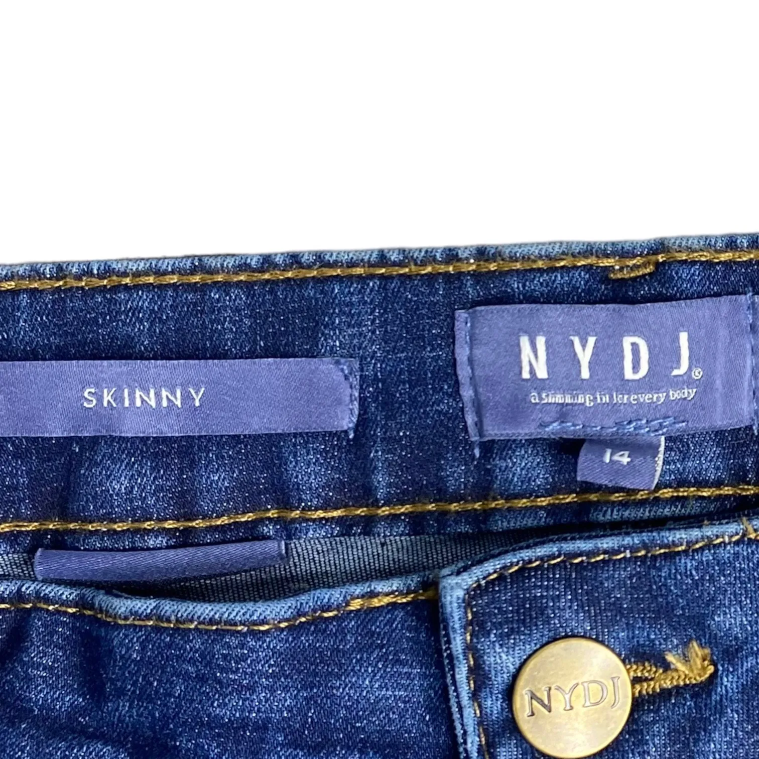 NWT NYDJ Skinny Jeans Medium Wash Lift X Tuck Size 14 - Image 4