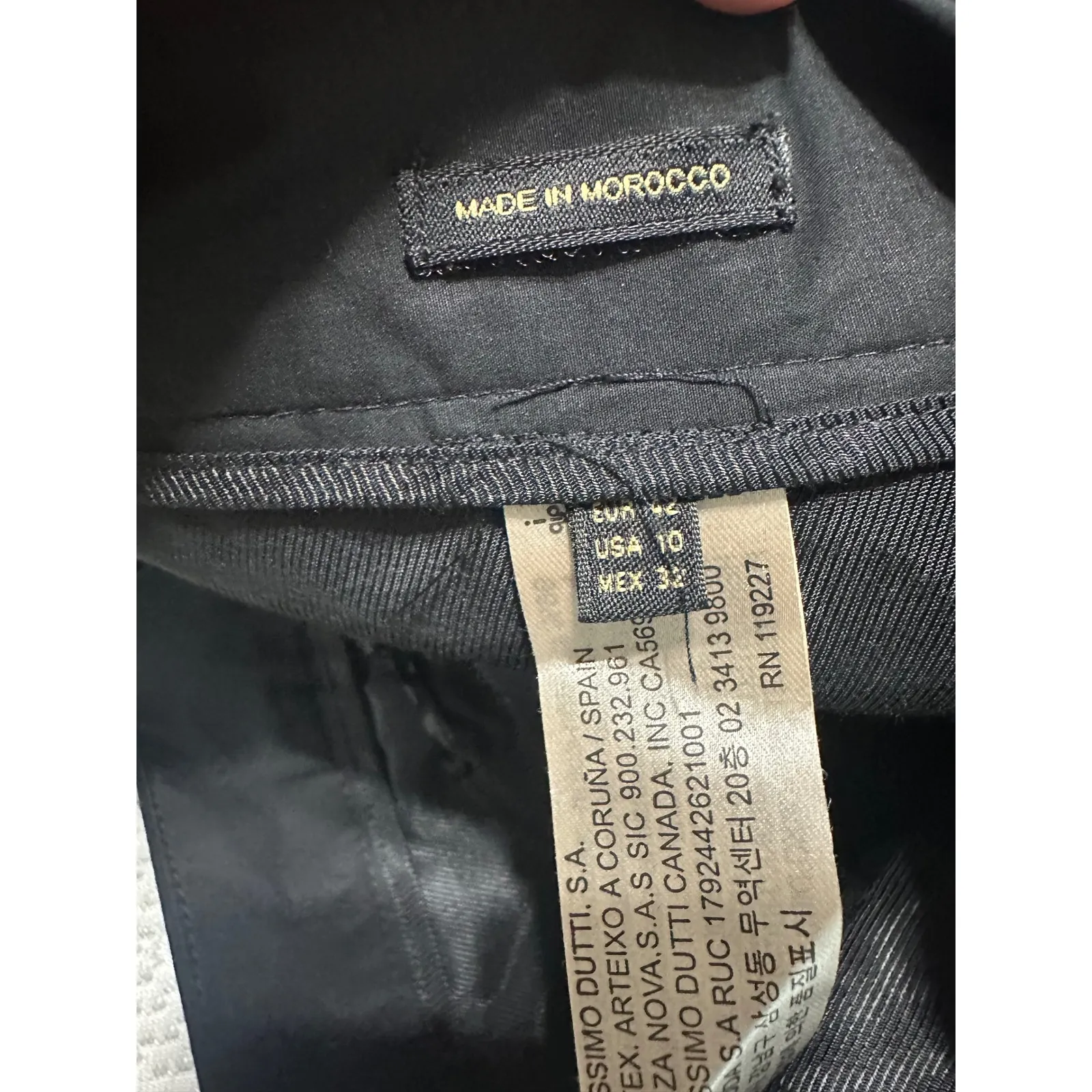 Massimo Dutti Black Pleated High Waisted Trousers Women Size 10 EUR 42 - Image 8