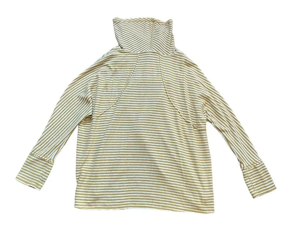 Saturday Sunday Striped Cowl Neck Draped Top - Image 9