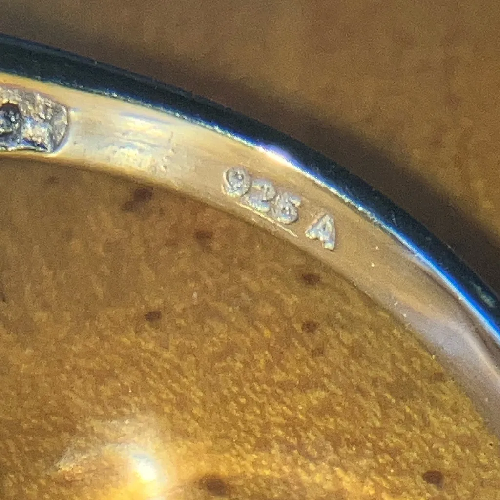 Sky Blue Topaz Sterling Silver Ring Size 8.75 - Image 6