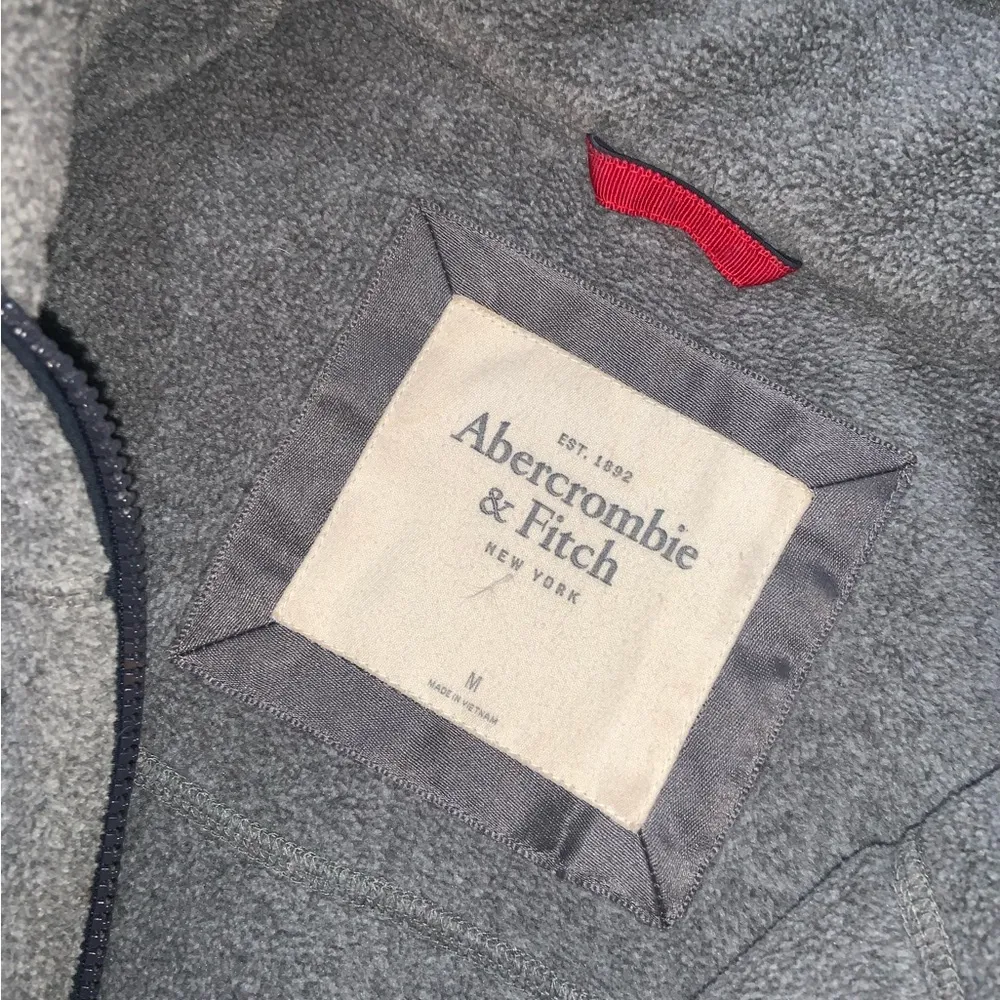 Abercrombie fleece zip jacket casual classic preppy y2k preppy fall cozy active - Image 3