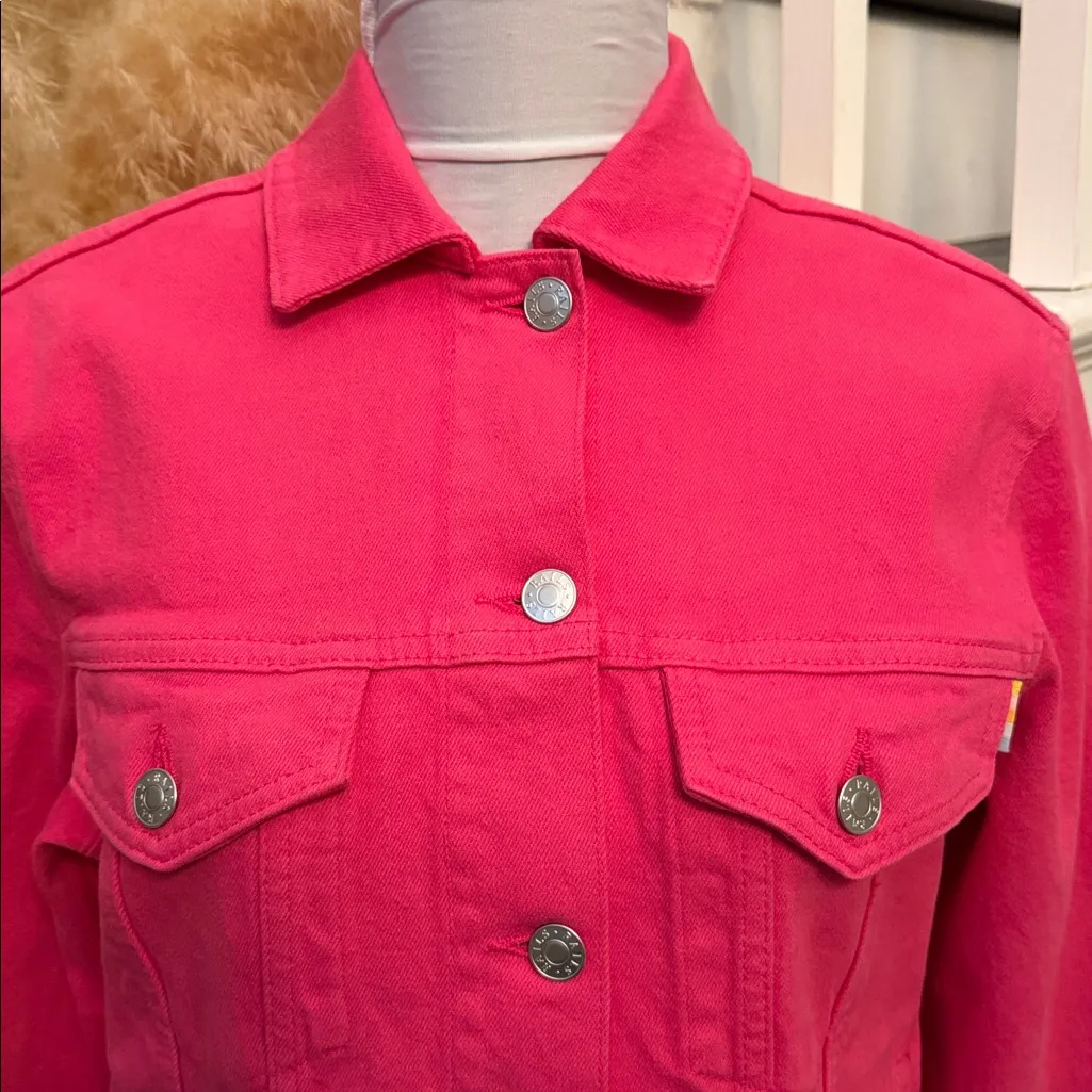 Rails  The Normandie Denim Jacket – Hibiscus Size XS - Image 3