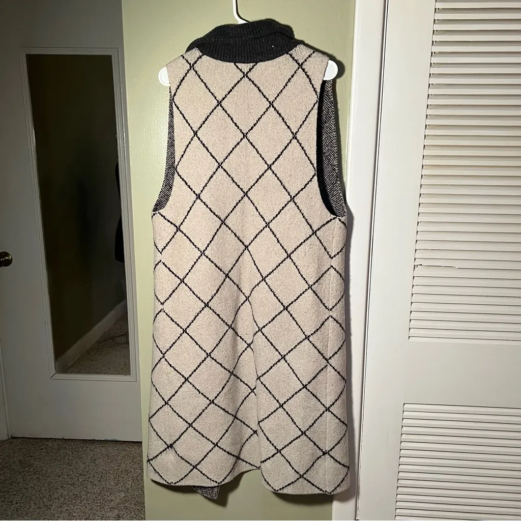 Free People Girl’s Best Friend Quilt Pattern Duster Cardigan S - Image 5