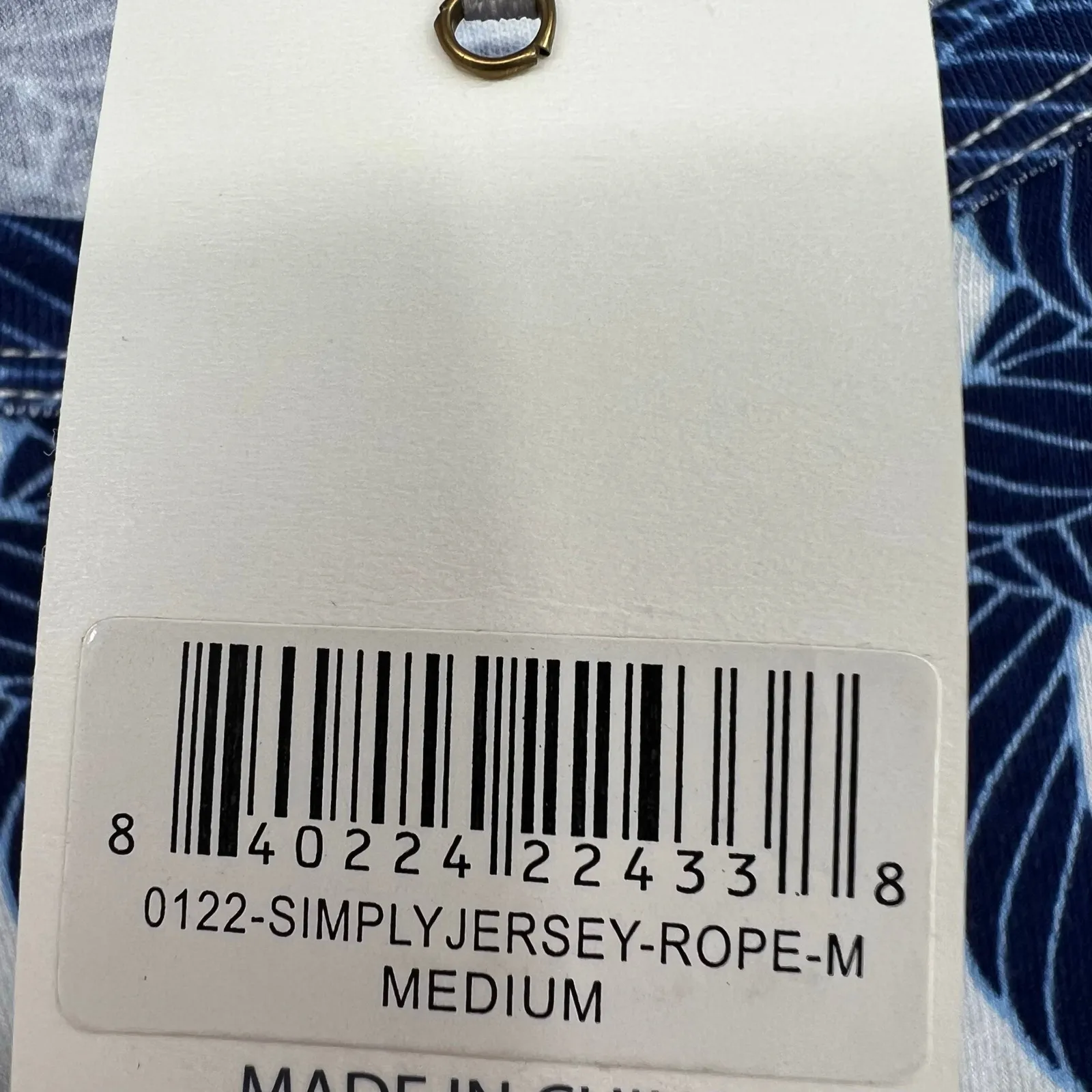 NEW Simply Southern Blue Nautical Rope Long Sleeve Jersey Women's size medium - Image 7