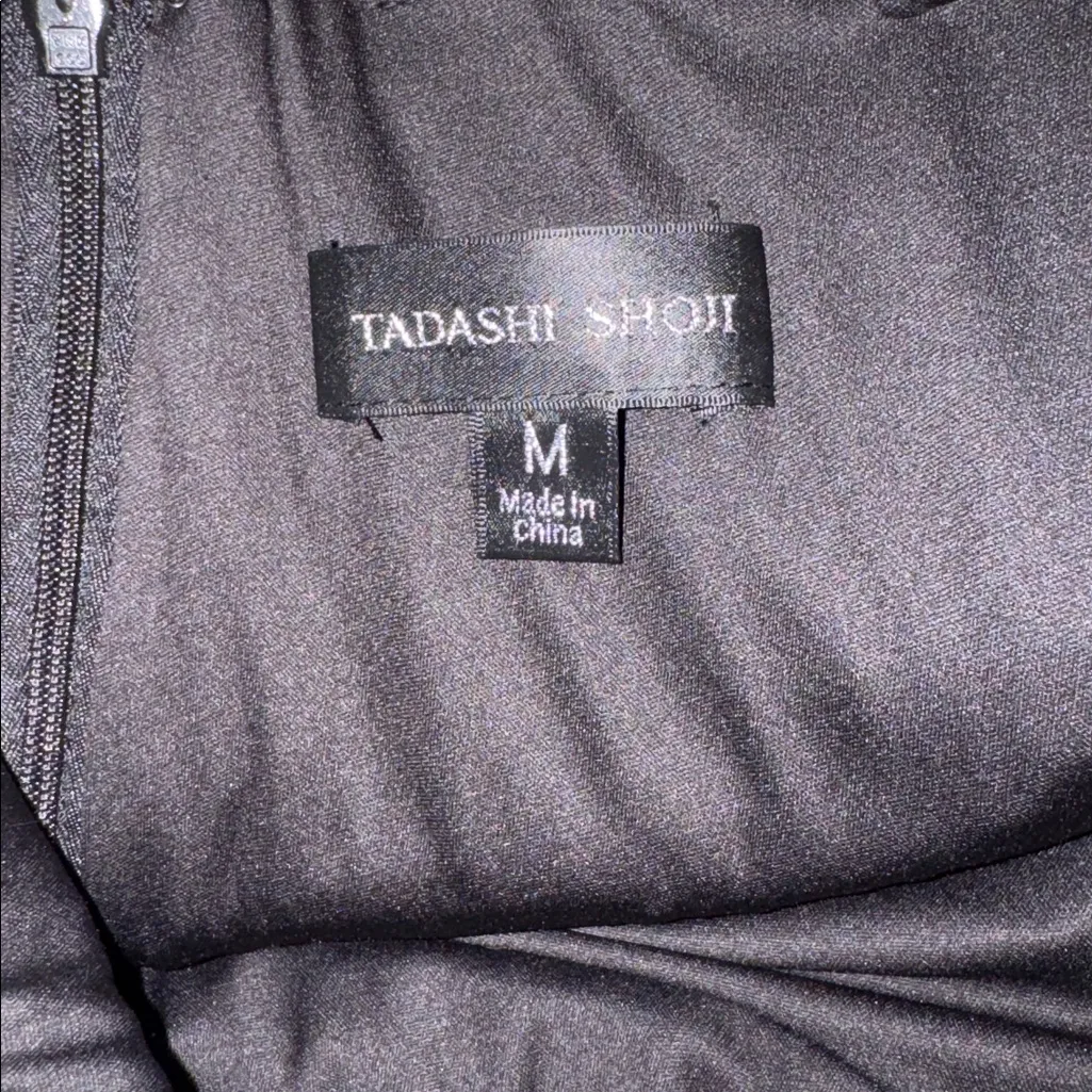 NWT Tadashi Shoji Elarra Floral Waterfall Flounce Gown Sz M - Image 7