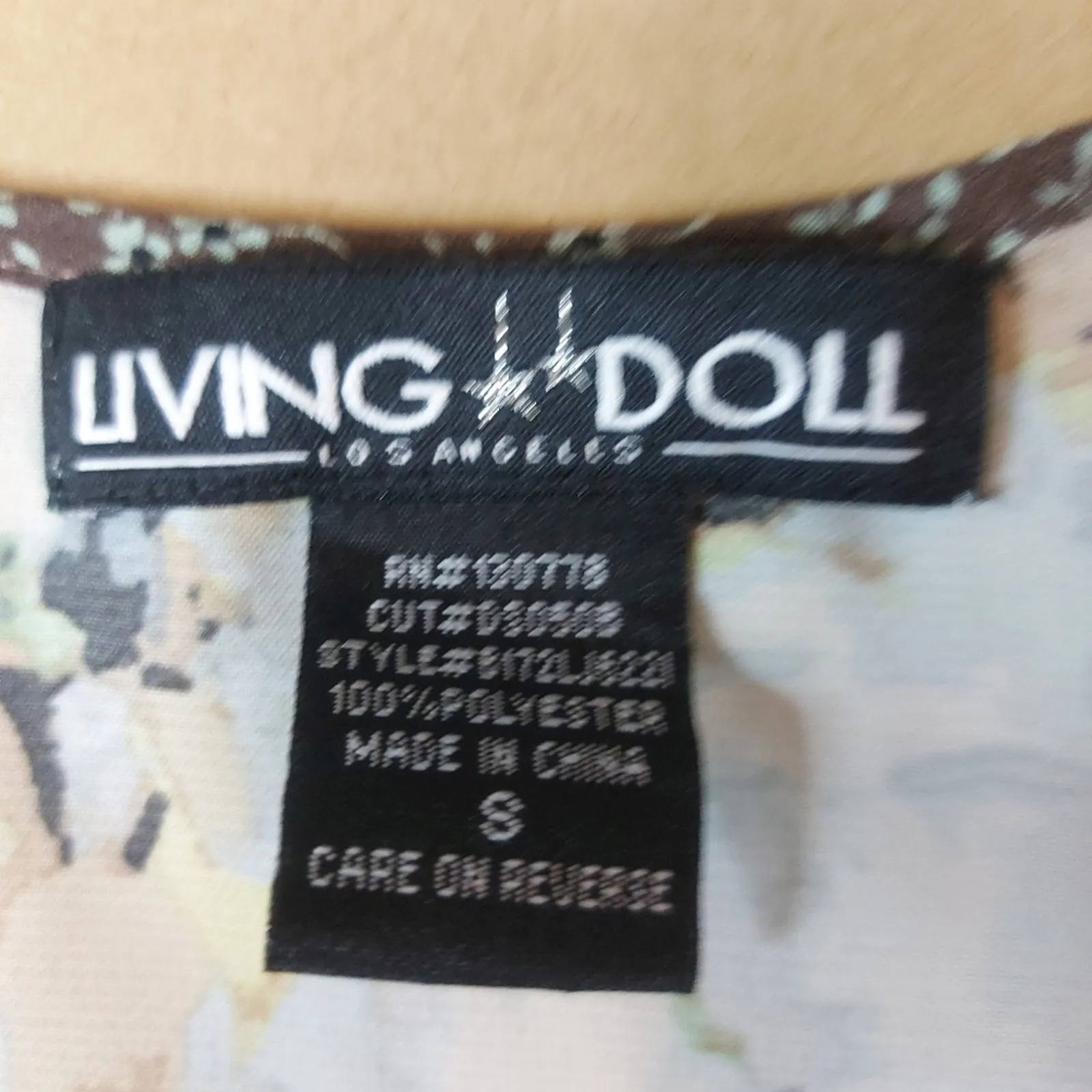 Living Doll Los Angeles Floral Prairie Top  S Coquette Girl Fairycore Festival - Image 9