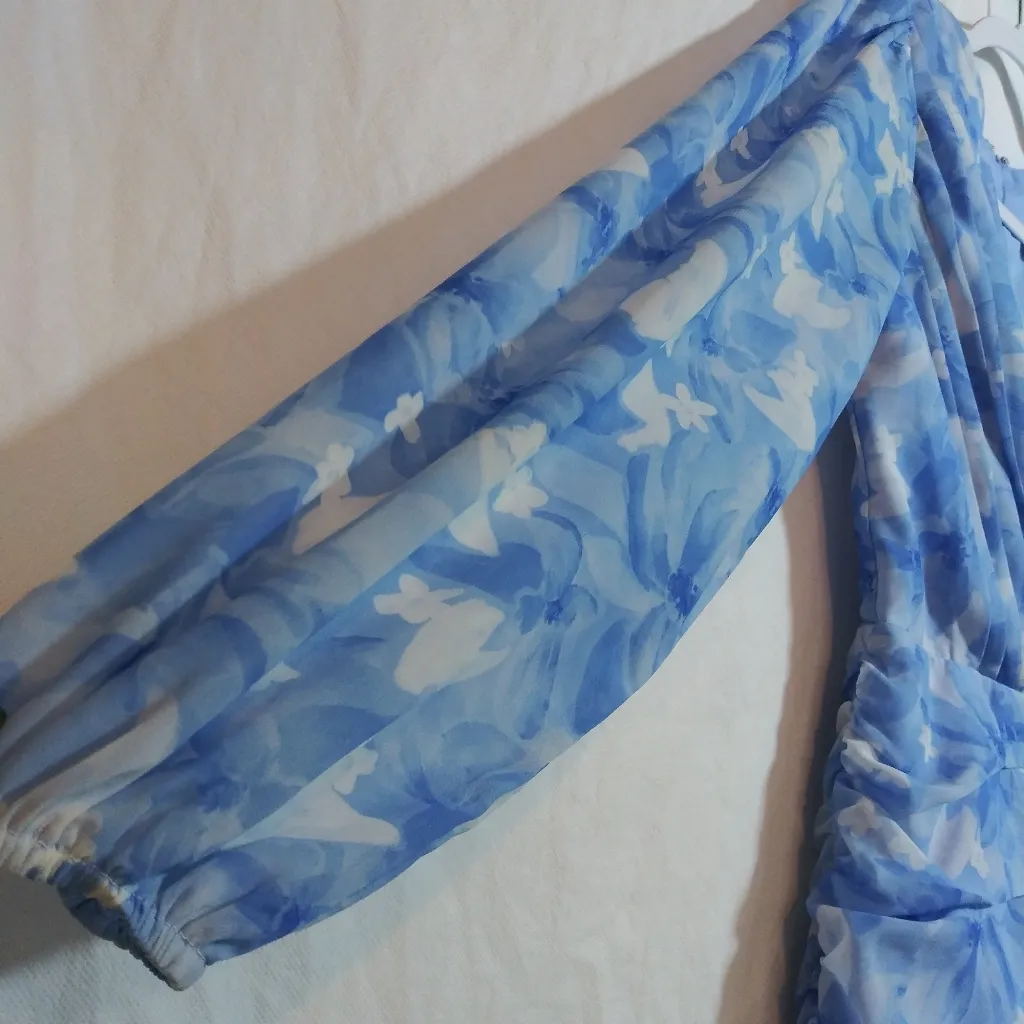 ShowPo Can I Be Your Honey Dress in Cloudy Floral Size 4 Blue - Image 6