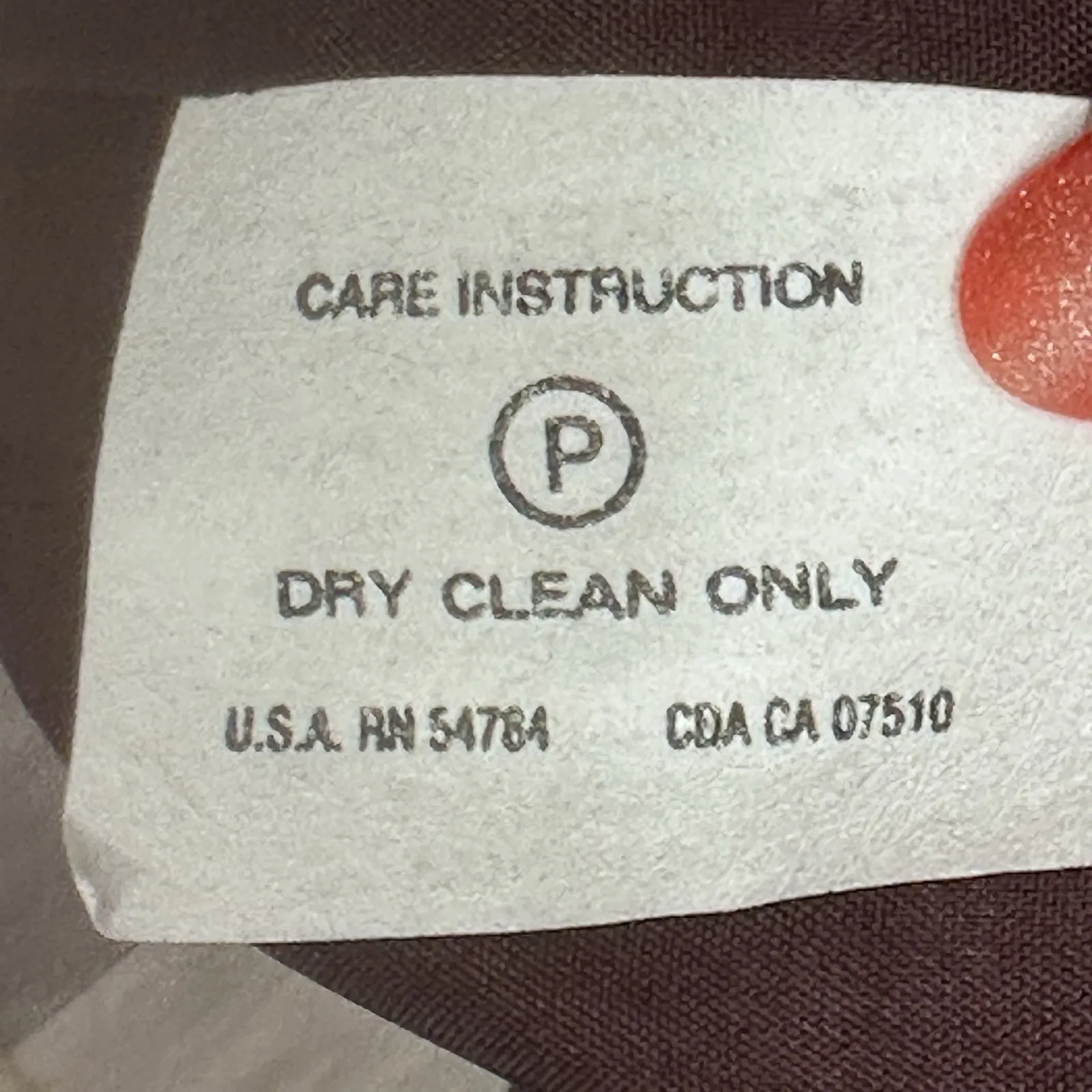 Emanuel Ungaro Burgundy Corduroy Pencil Skirt Size 8 Back Zipper Closure Lined Red - Image 5