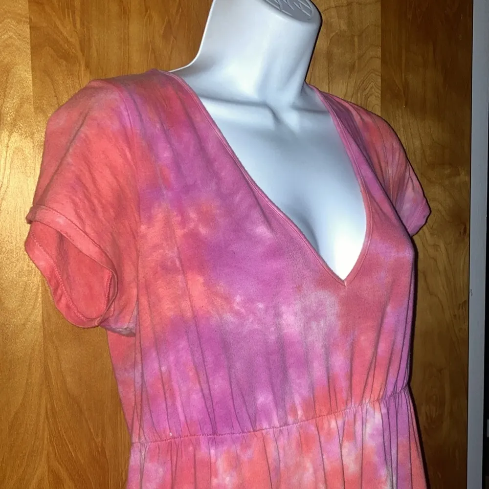 Wild Fable Pink & Orangeish Pink Tie-Dye Dress - Size Medium - Image 4