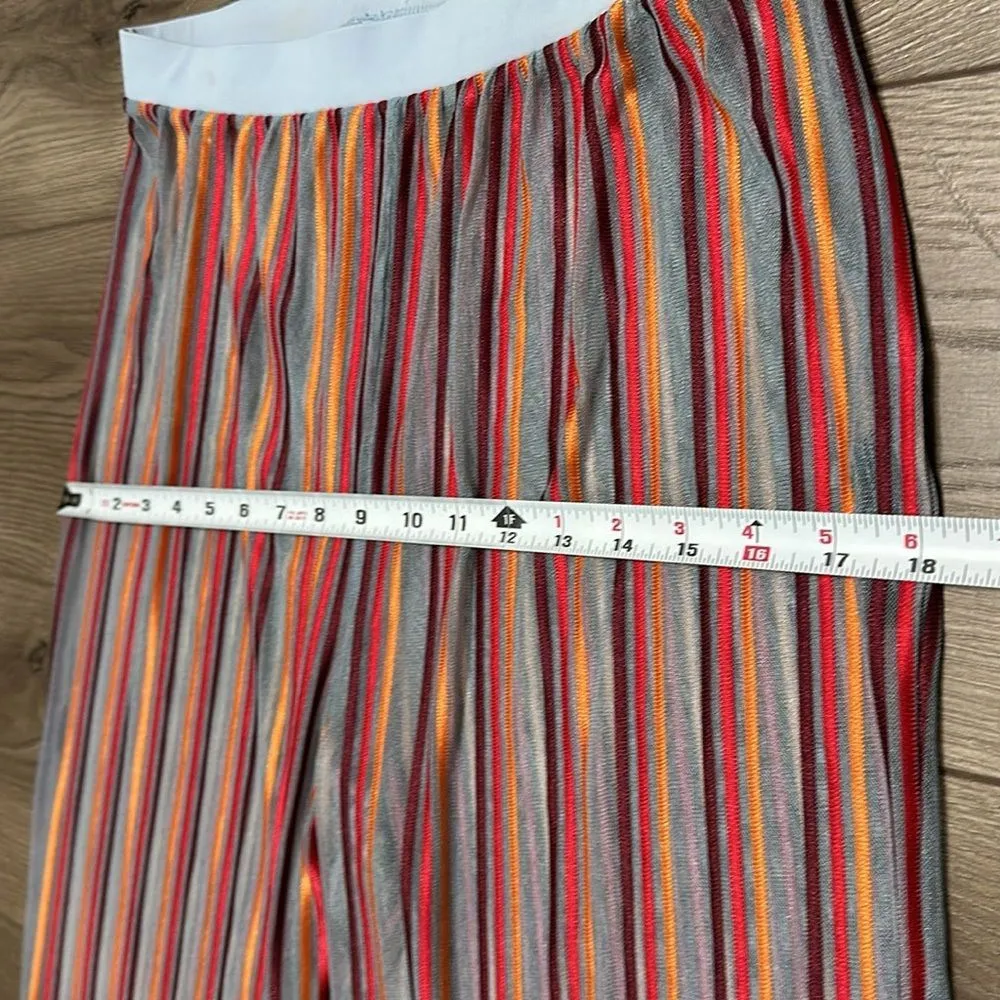 NWOT Urban Outfitters Out From Under Striped Sheer Wide Leg Pants Size Small‎ - Image 9
