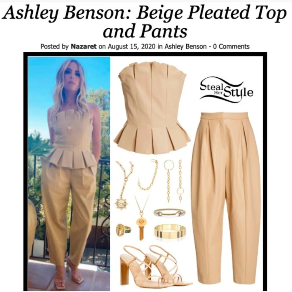 💕CULT GAIA💕 Cleo Pant Ash High Rise Pleated Faux Leather Trousers Large L NWT - Image 8