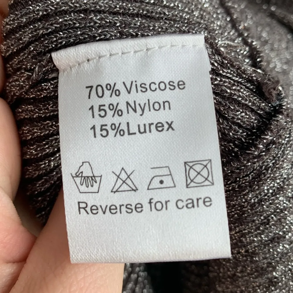 Belldini Gray Sparkle and Rhinestone Zipper Jacket Size M - Image 6