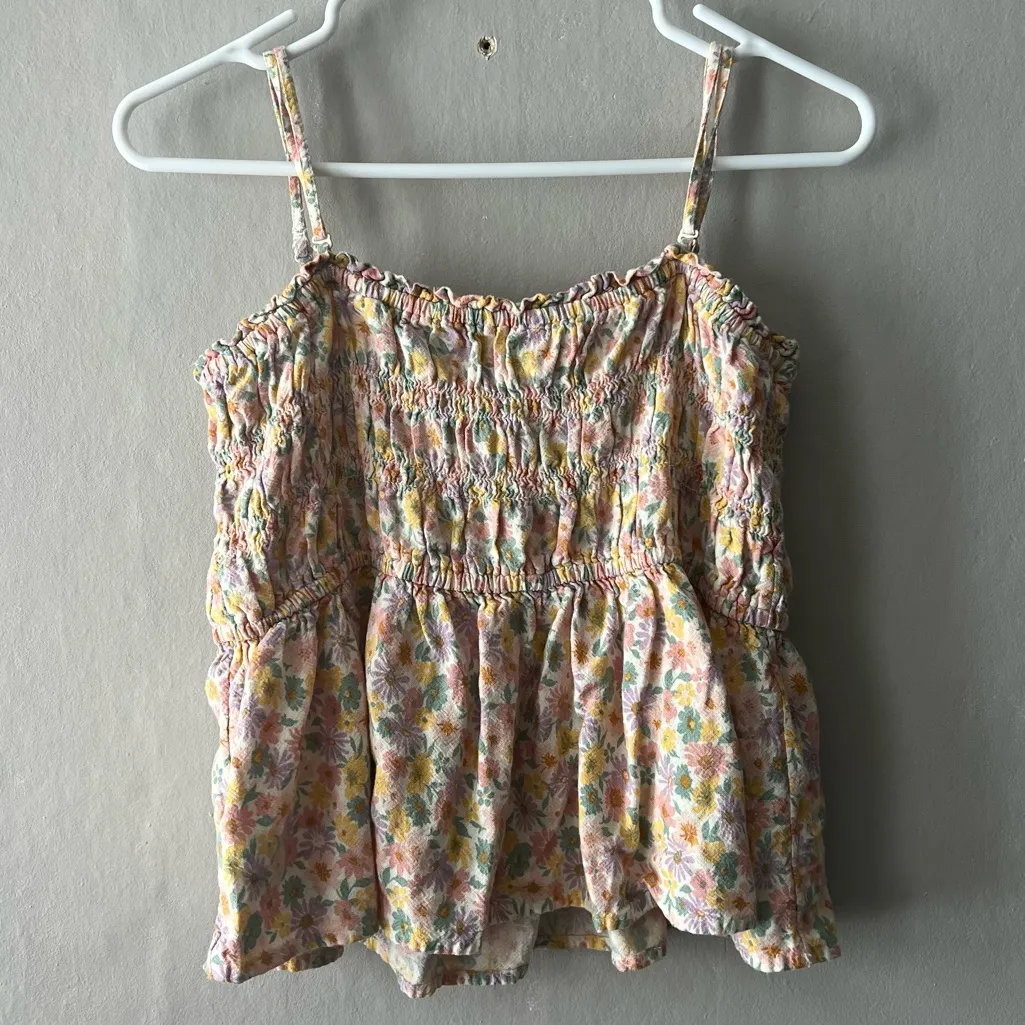 American Eagle Floral Babydoll Tank Size Large - Image 6