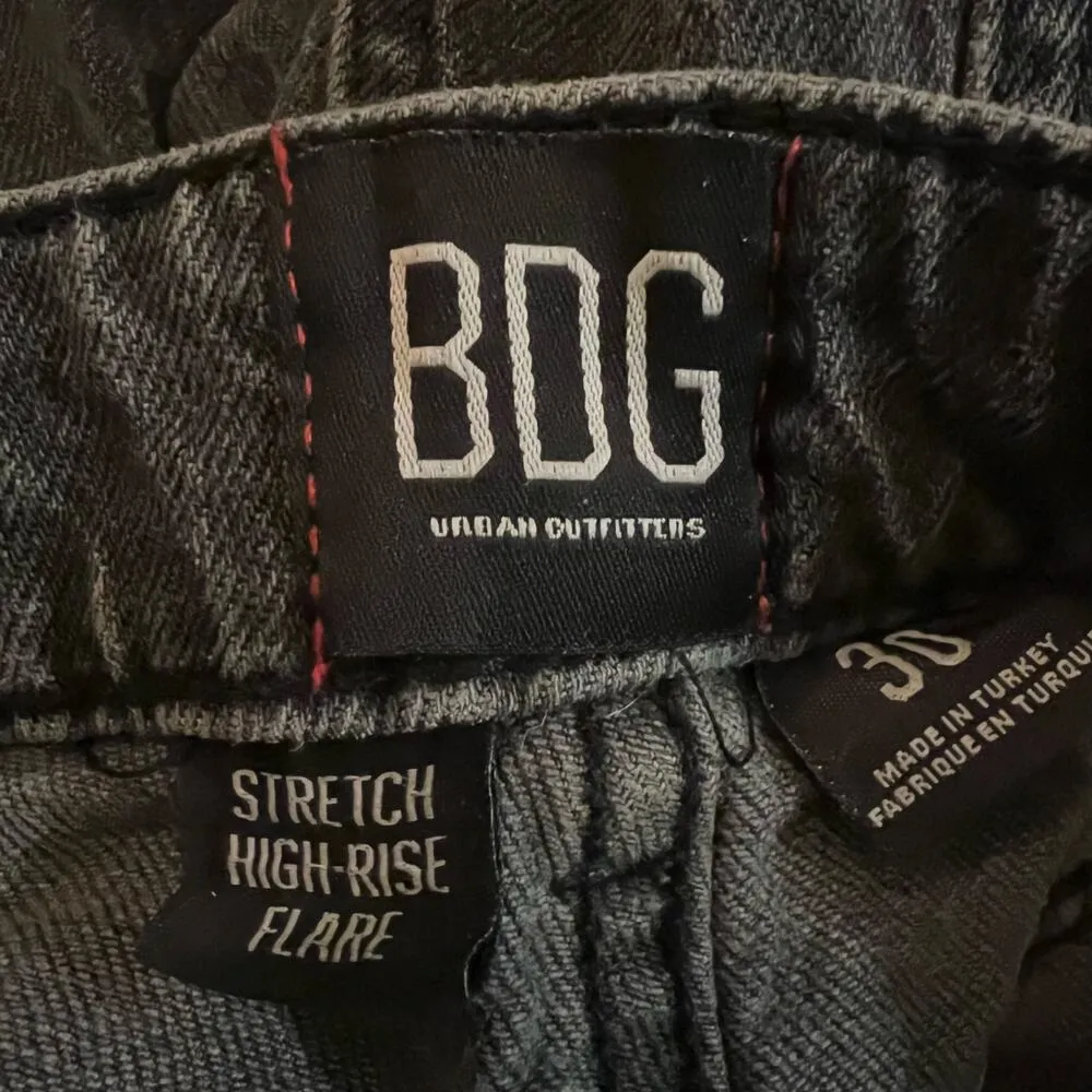 Urban Outfitters BDG High Waisted Comfort Stretch Flare Jean 30 Women’s Black - Image 4